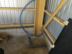 倉庫内水栓トイレ設置