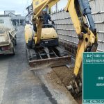 安城市の水道管布設工事を行っています